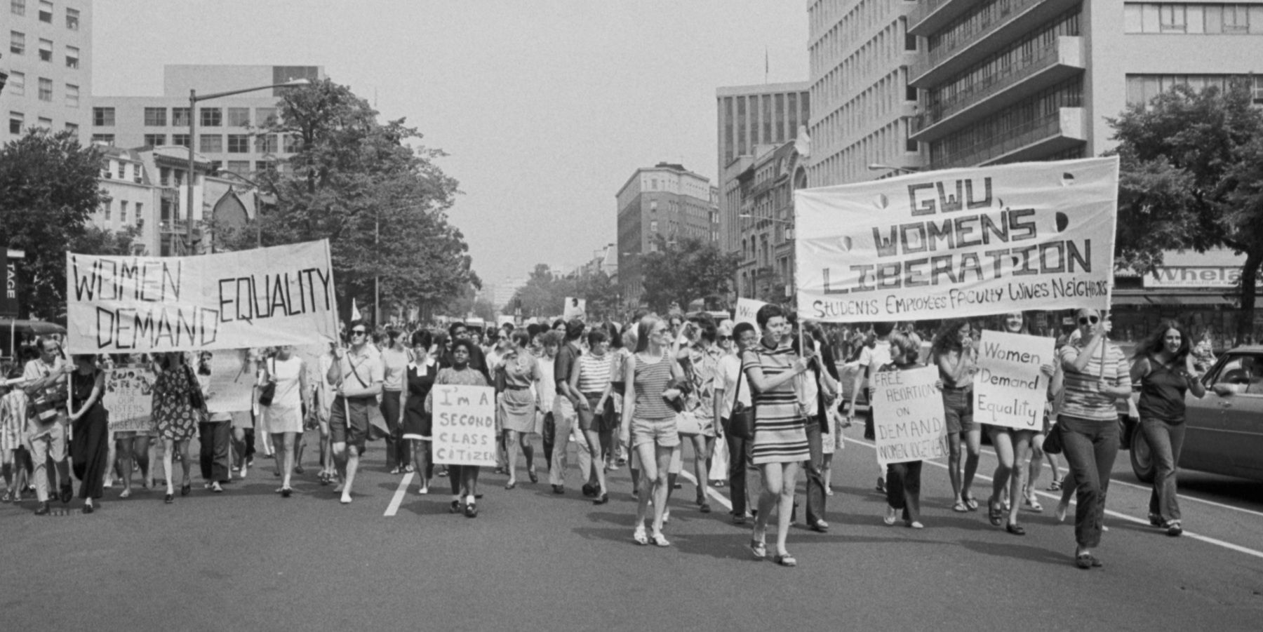 Demonstration für Frauenrechte